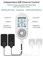 Dual Channel TENS EMS Muscle Stimulator with 3-Level Heat for Recovery & Wellness - Image 5