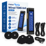 Rechargeable Wired TENS Unit with 24 Modes & 20 Intensity Levels