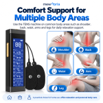Rechargeable Wired TENS Unit with 24 Modes & 20 Intensity Levels - Image 4