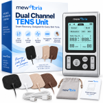 Rechargeable Dual Channel TENS Unit with 50 Intensity Levels & 5 Modes