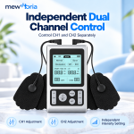 Rechargeable Dual Channel TENS Unit with 50 Intensity Levels & 5 Modes - Image 3