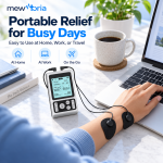 Rechargeable Dual Channel TENS Unit with 50 Intensity Levels & 5 Modes - Image 4