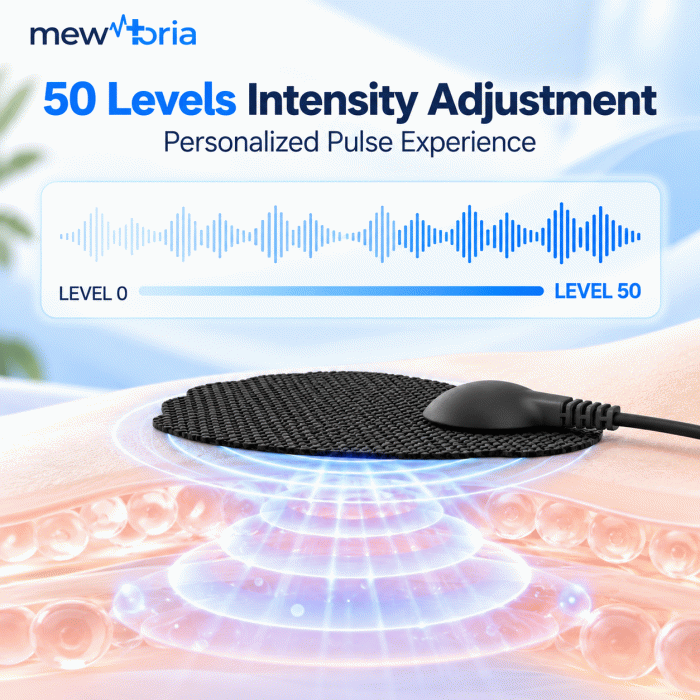 Rechargeable Dual Channel TENS Unit with 50 Intensity Levels & 5 Modes - Image 5