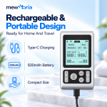 Rechargeable Dual Channel TENS Unit with 50 Intensity Levels & 5 Modes - Image 8