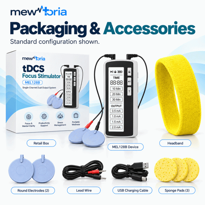 Rechargeable tDCS Device with Dual Outputs & 4 Current Levels - Image 2