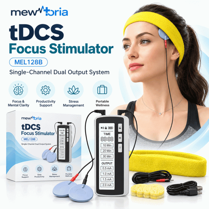 Rechargeable tDCS Device with Dual Outputs & 4 Current Levels - Image 3