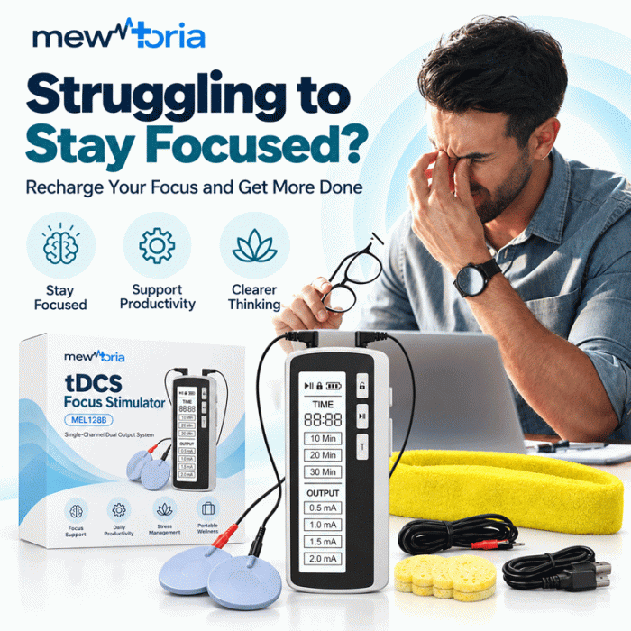 Rechargeable tDCS Device with Dual Outputs & 4 Current Levels - Image 4