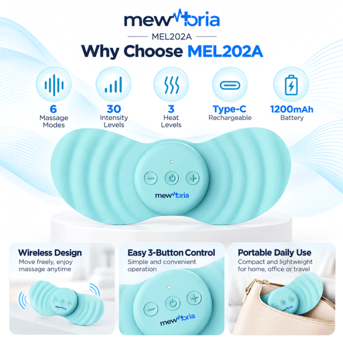 Wireless TENS Massager with Heat – 6 Modes & 30 Intensity Levels - Image 4