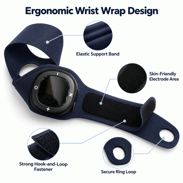 EMS Wearable Wrist Massager with Adjustable Wrist Support - Image 4