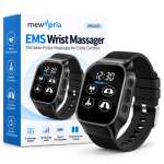 Wearable EMS Wrist Massager with Dual Electrodes