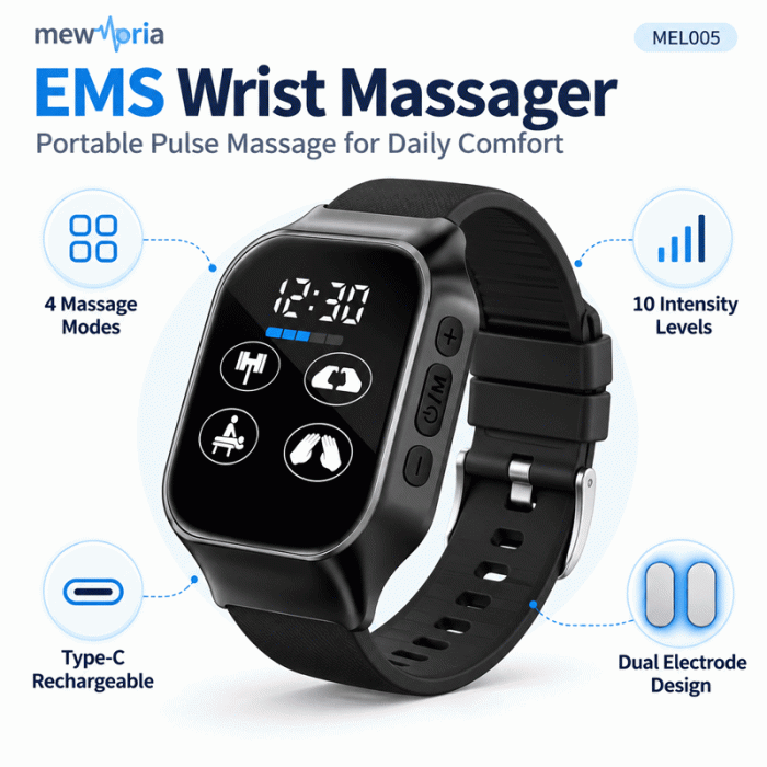 Wearable EMS Wrist Massager with Dual Electrodes - Image 10